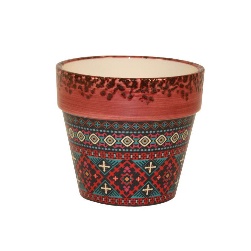 Blazing Fire Rim Planter 4¾ Blazing Fire Rim Planter 4¾" x 4¾"