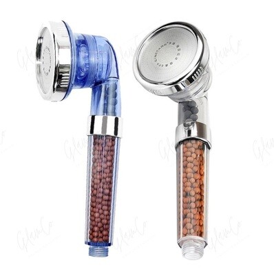 Pressurized Negative Ion Three-speed Shower Head | with LED Temp Indicator