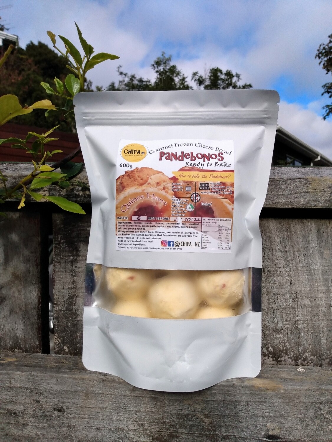 PANDEBONOS. Cheese & Quince. Family pack.