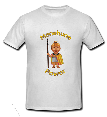 Menehune Power - White T Shirt - Size: Child Small