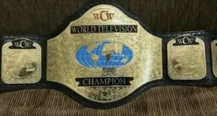 WCW World TELEVISION Wrestling Championship Replica Belt 4mm plates