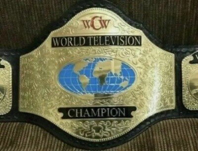 WCW World TELEVISION Wrestling Championship Replica Belt 4mm plates