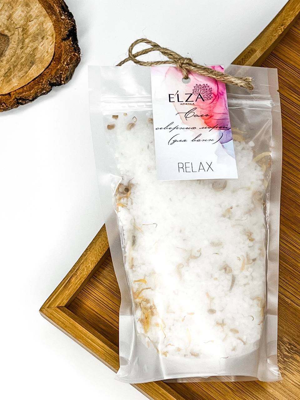 Морская соль для ванны с цветами Relax 400 гр.