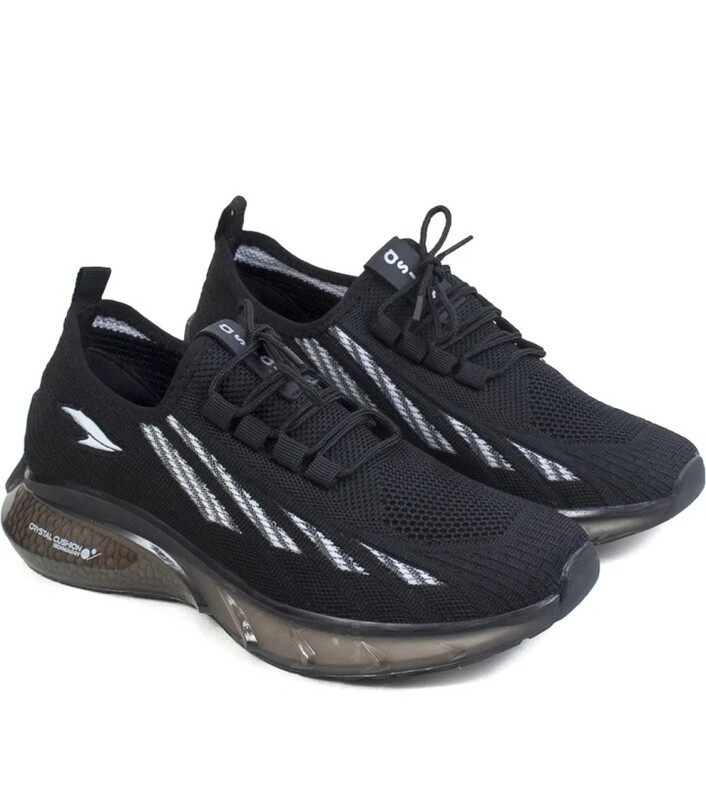 ASIAN Crystal-02 black Running Shoes for Men
