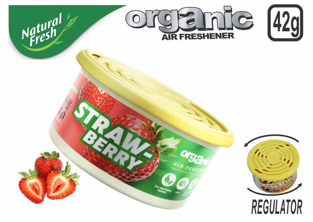 Organic Can Pure With Lid Strawberry 42G