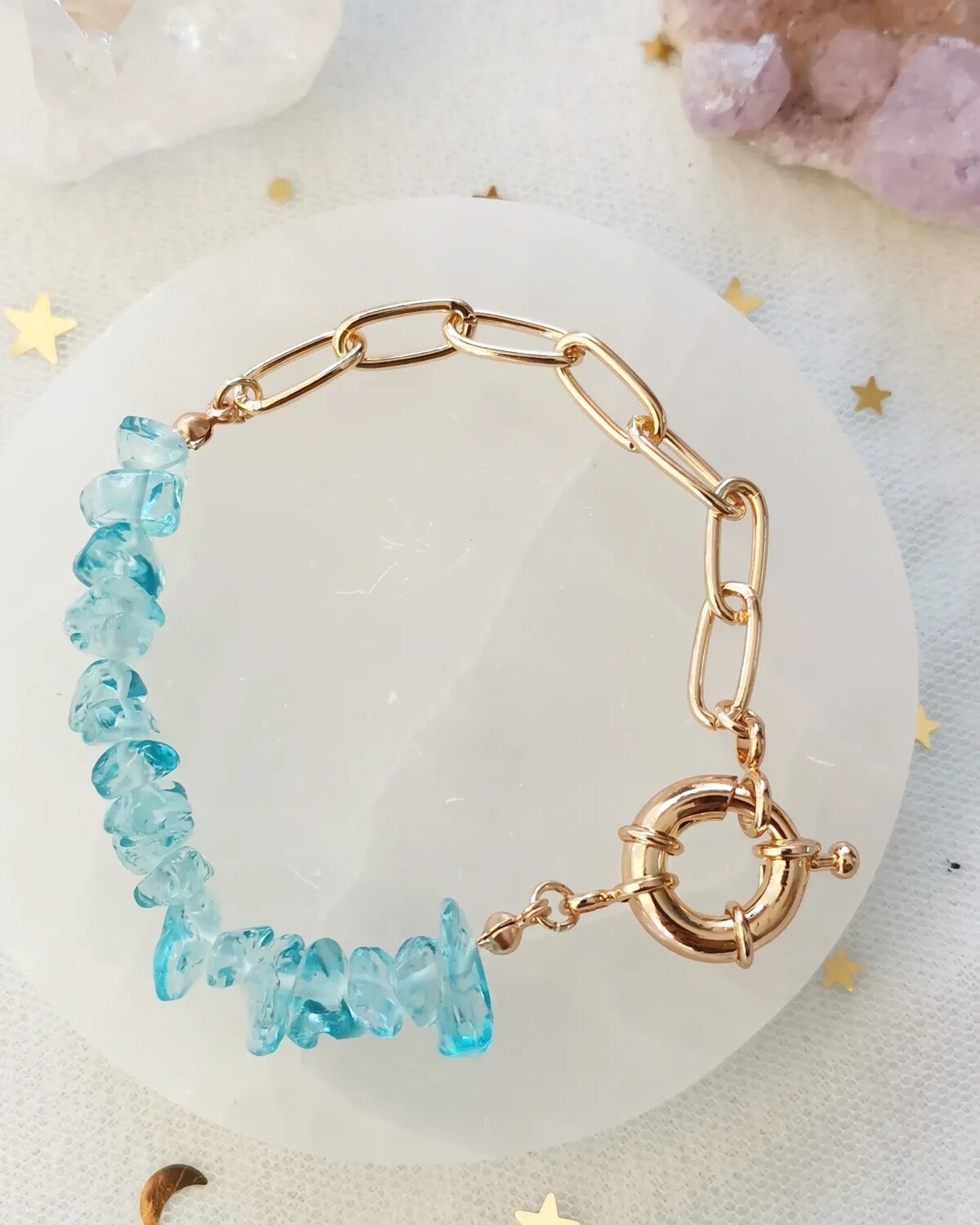 Pulsera MANTRA apatita azul?✨