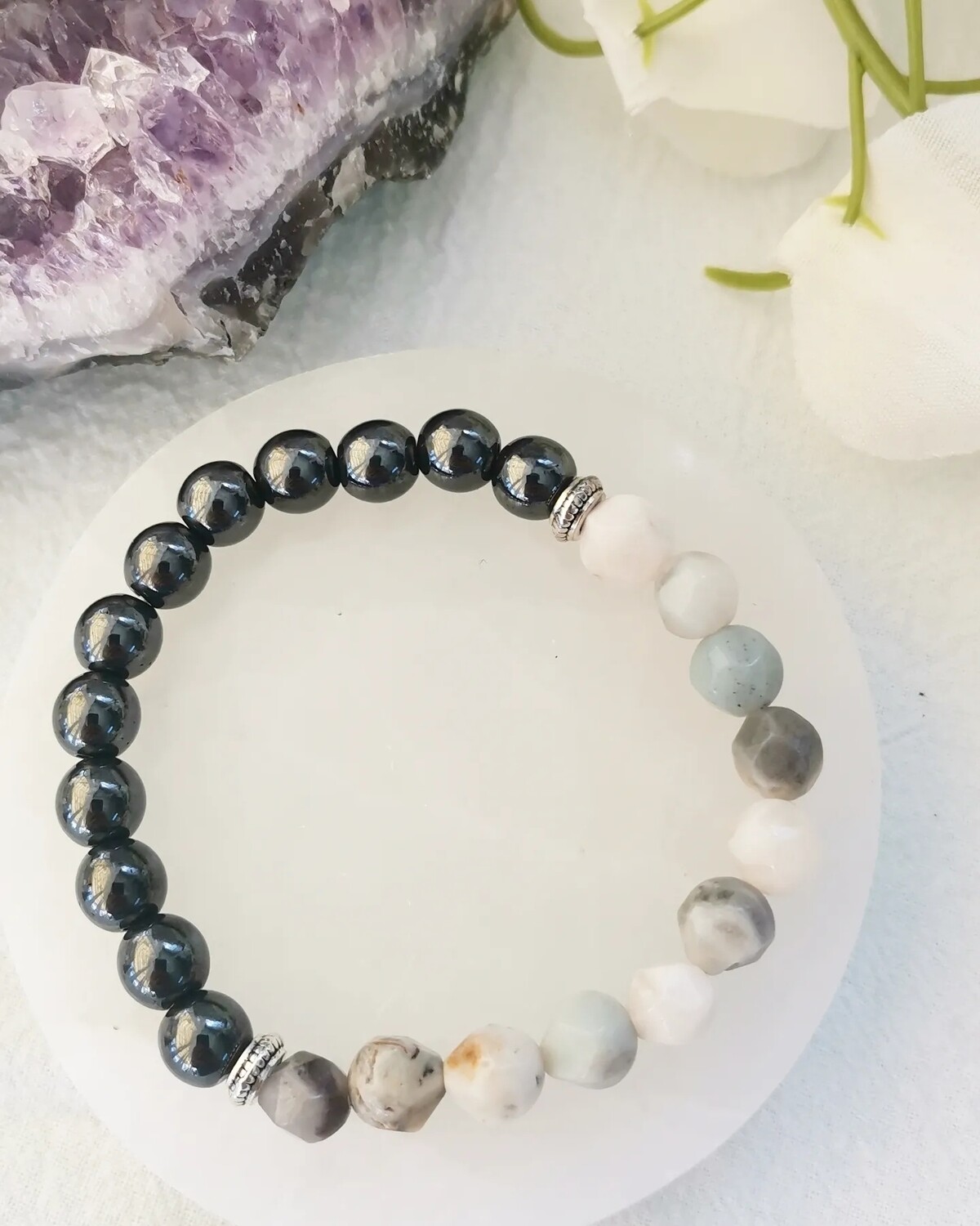 Pulsera Hematite y Amazonita ?✨