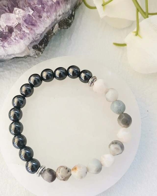 Pulsera Hematite y Amazonita ?✨