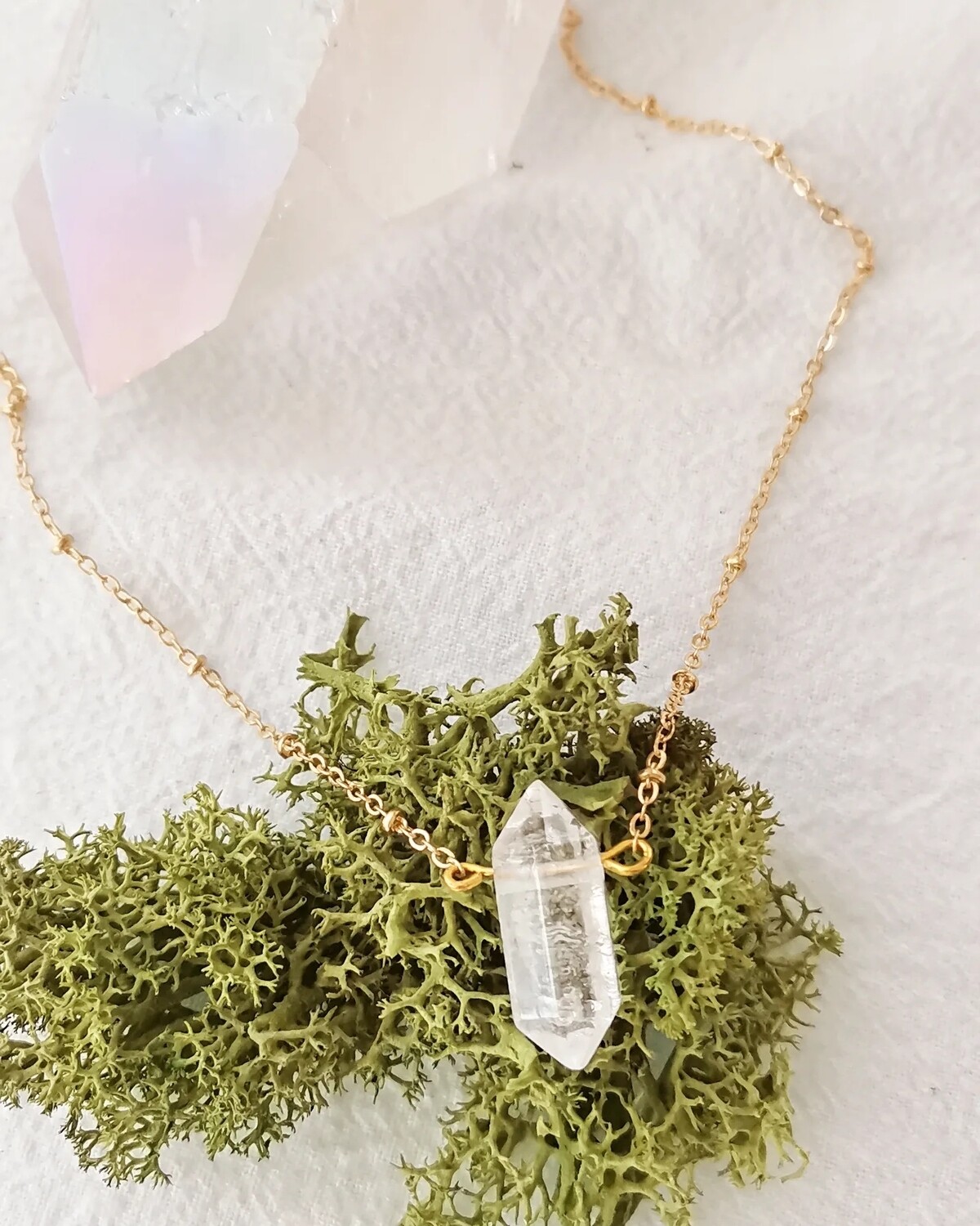 COLLAR DHARMA CUARZO ROCA