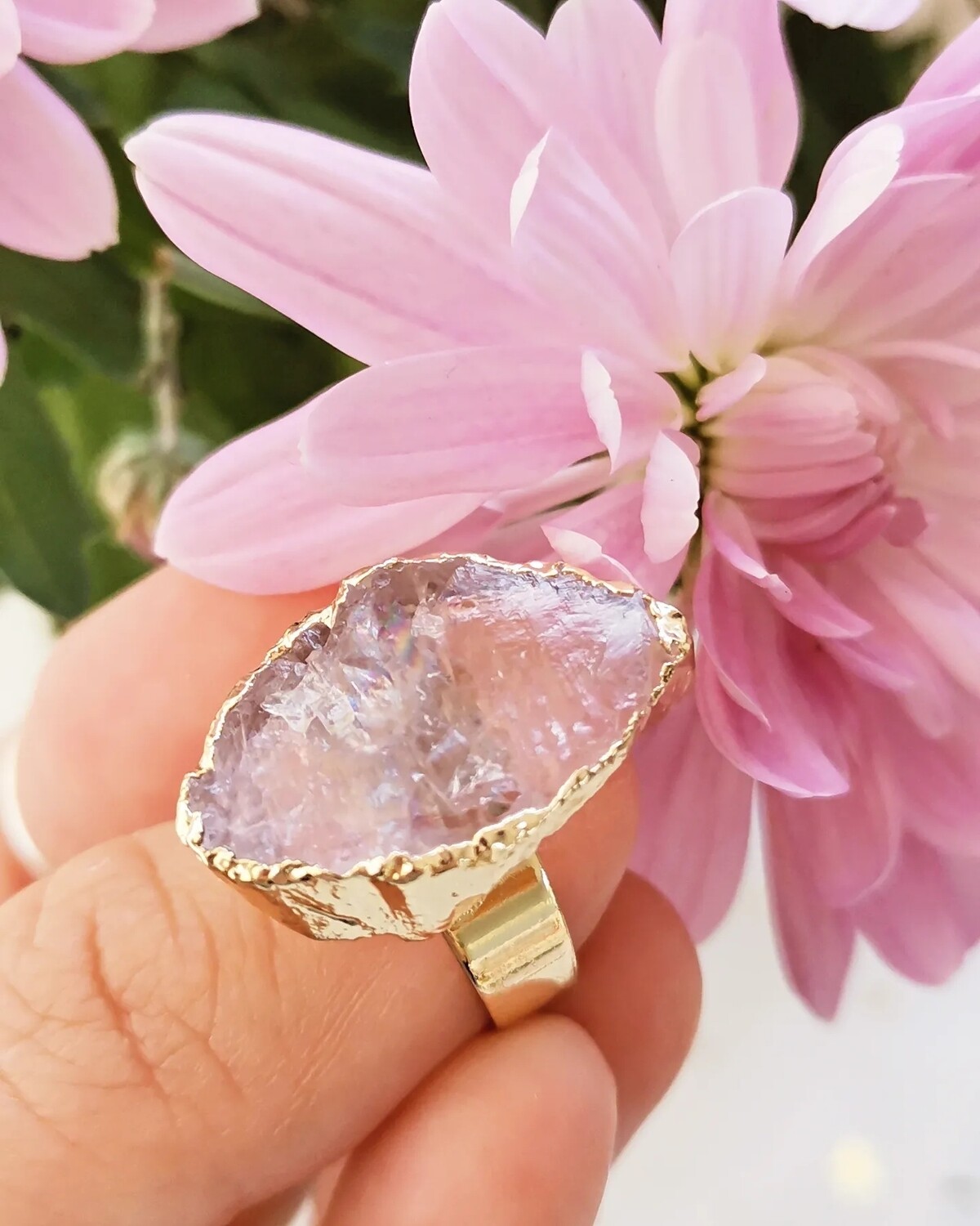 Anillo FRIDA CUARZO ROSA ?