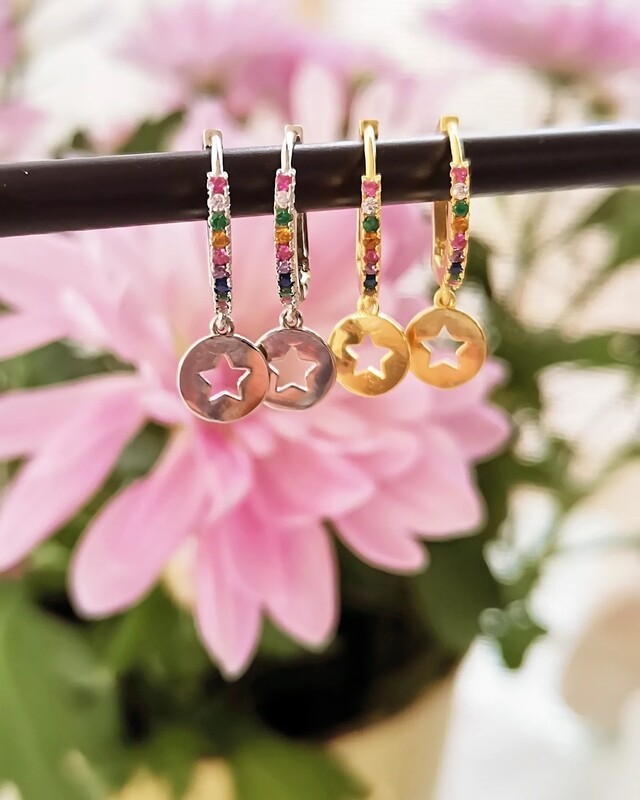 Pendientes Stars Plata ✨
