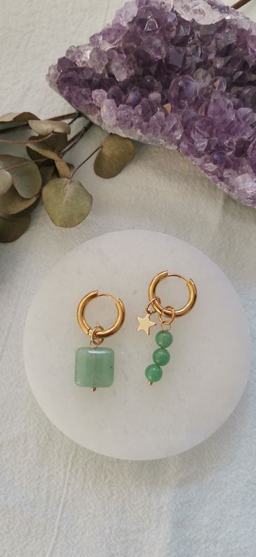 Pendientes aventurina verde ?