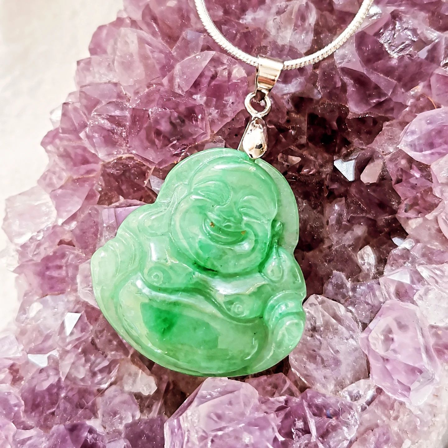 Collar Buda Jade verde ??