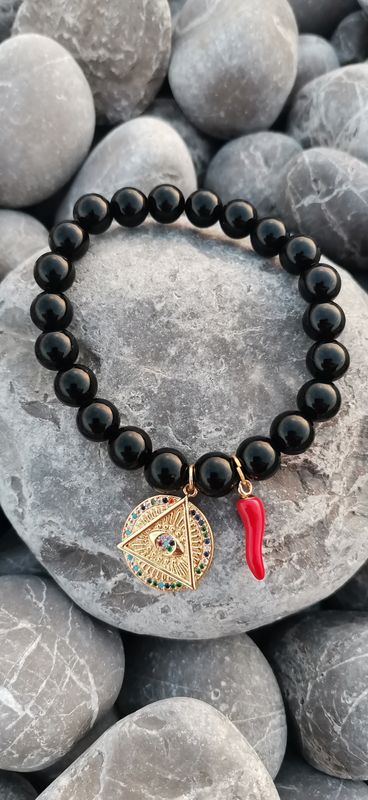 Pulsera obsidiana