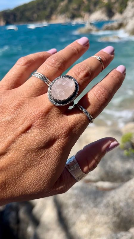 Anillo Cuarzo Rosa 