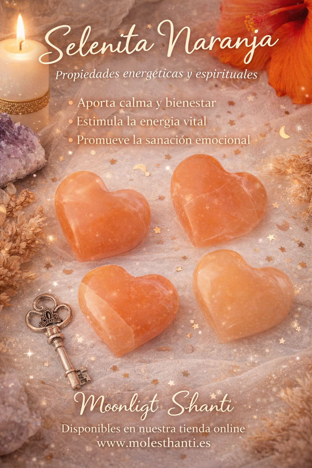 Corazón selenita naranja ? Corazón selenita naranja ?