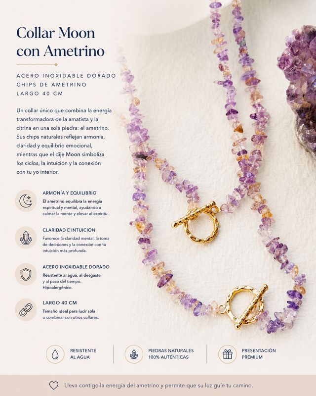 Collar Moon Ametrino