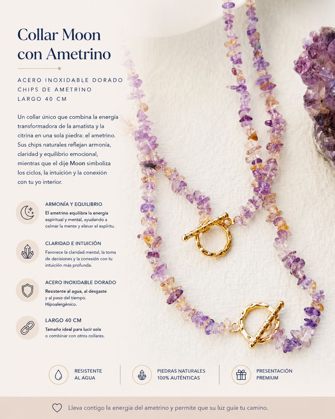 Collar Moon Ametrino
