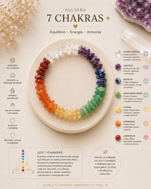 Pulsera 7 chakras