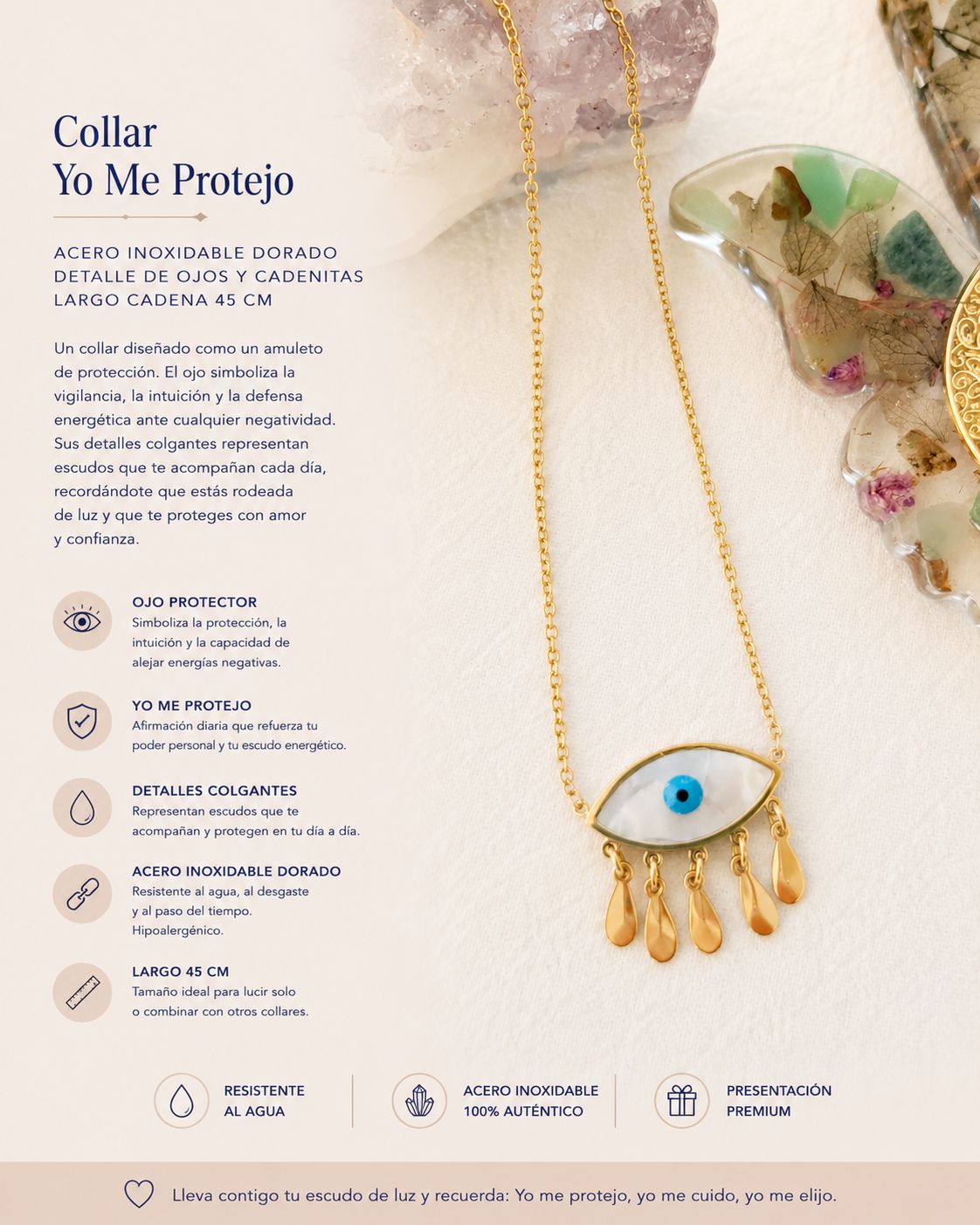 Collar YO ME PROTEJO ?️