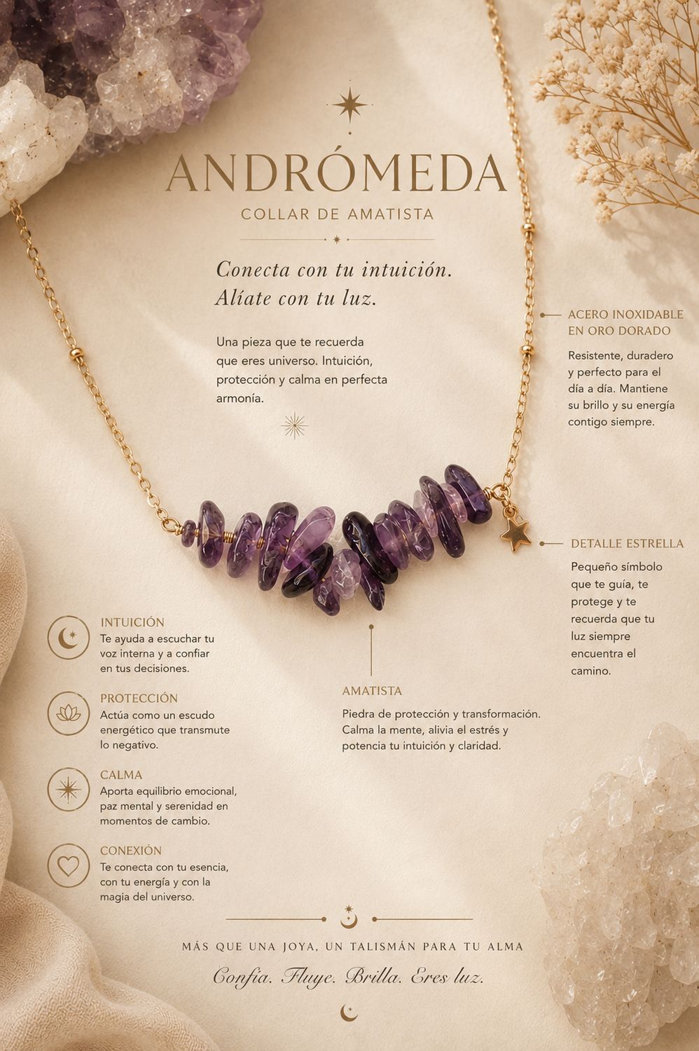 Collar ANDROMEDA AMATISTA