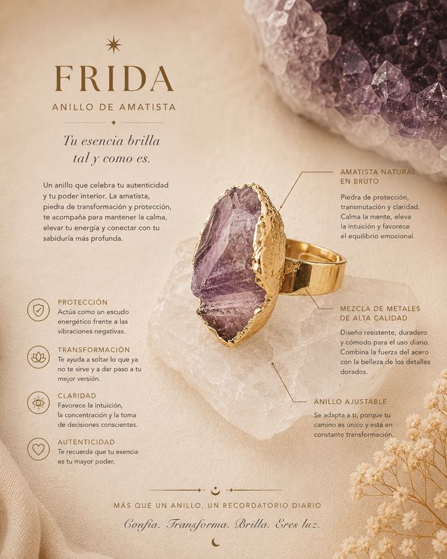 ANILLO FRIDA AMATISTA