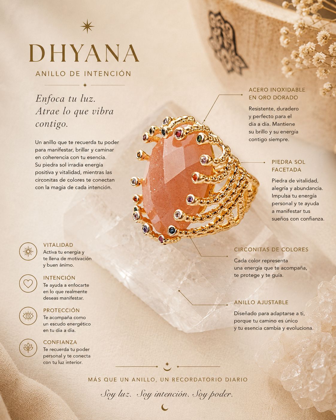 ANILLO DHYANA PIEDRA SOL ?