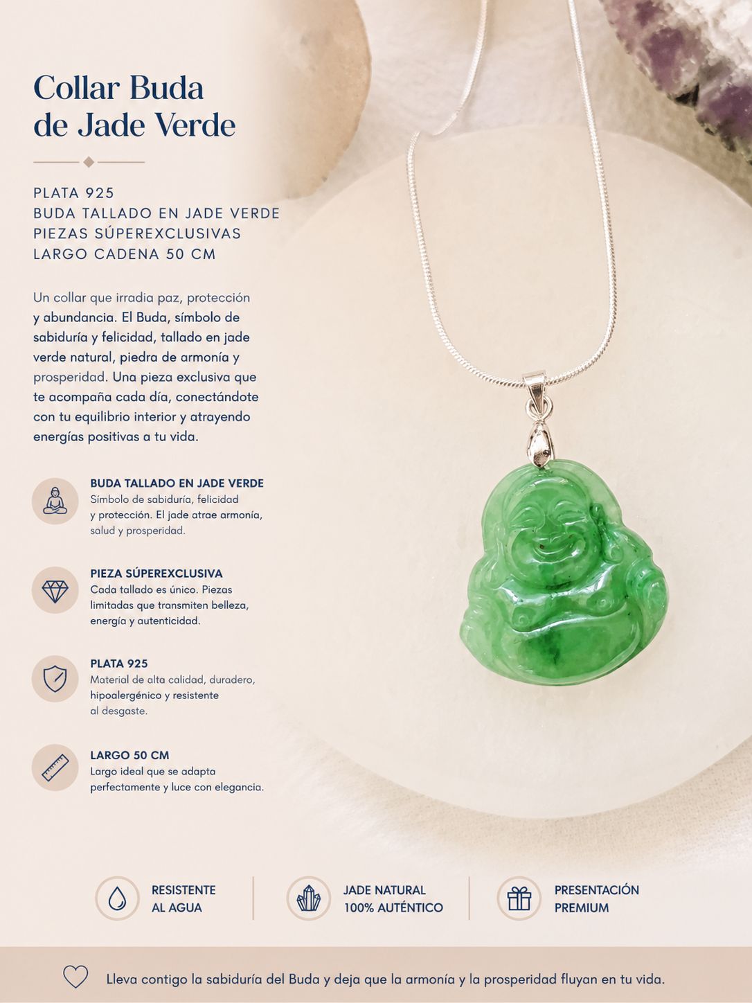 Collar Buda Jade verde ??