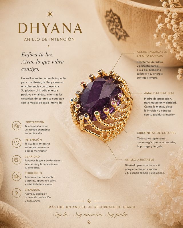 ANILLO DHYANA AMATISTA
