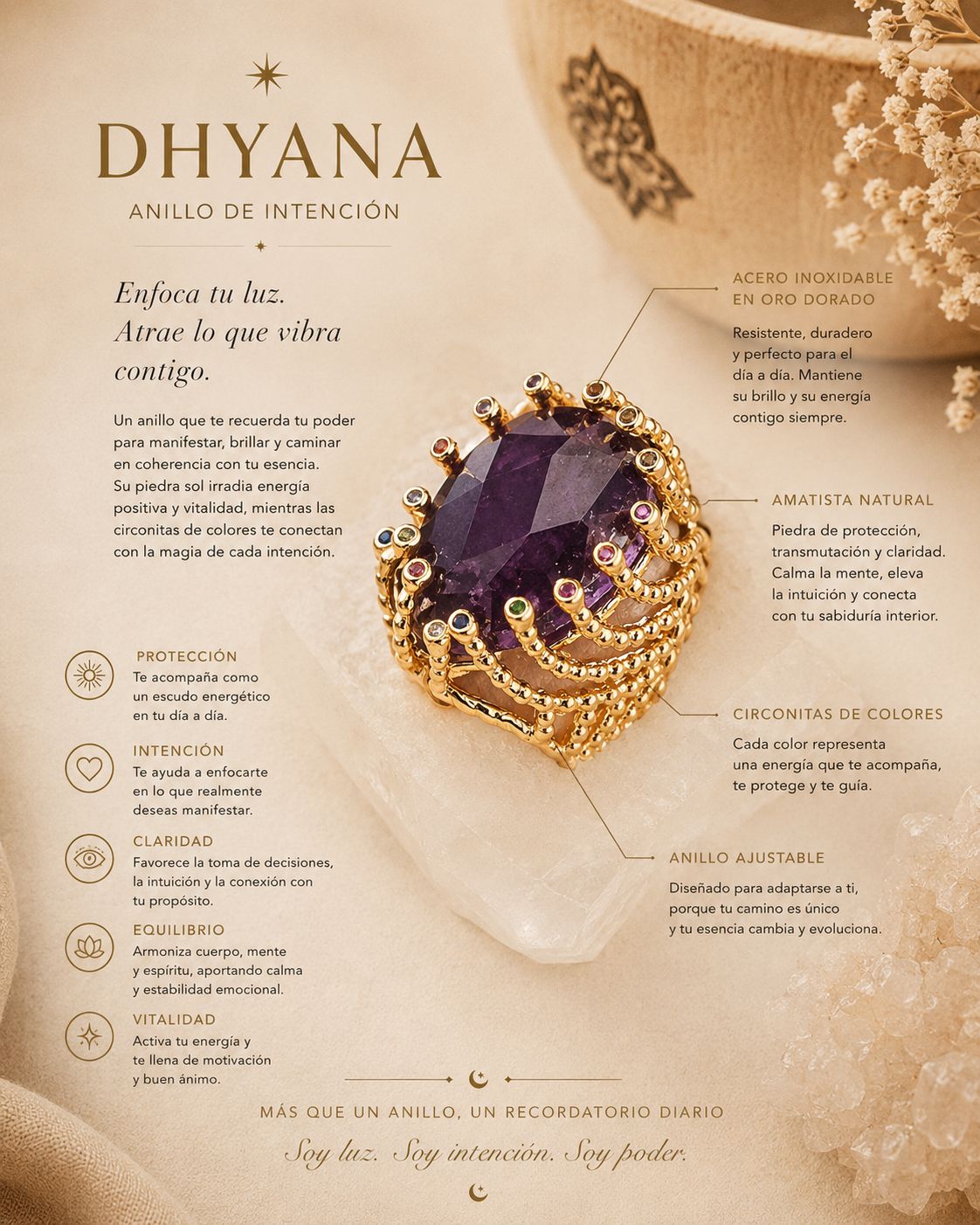 ANILLO DHYANA AMATISTA