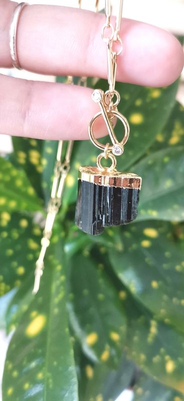 Collar Turmalina verde