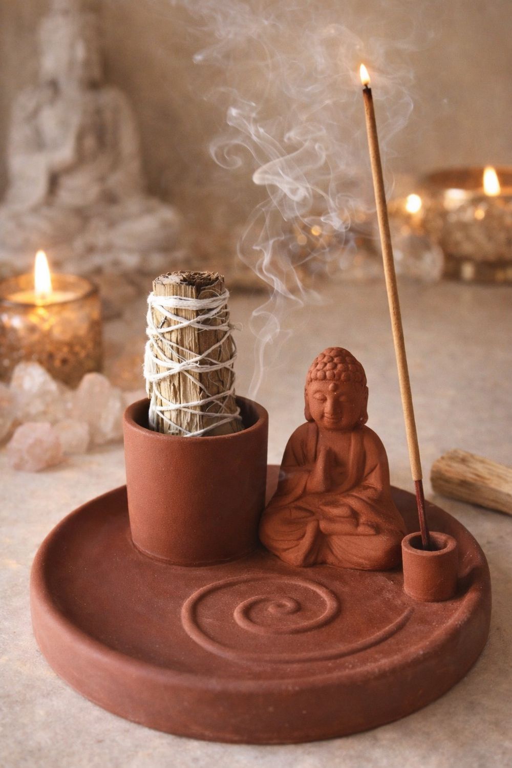 Porta Inciensos altar Buda