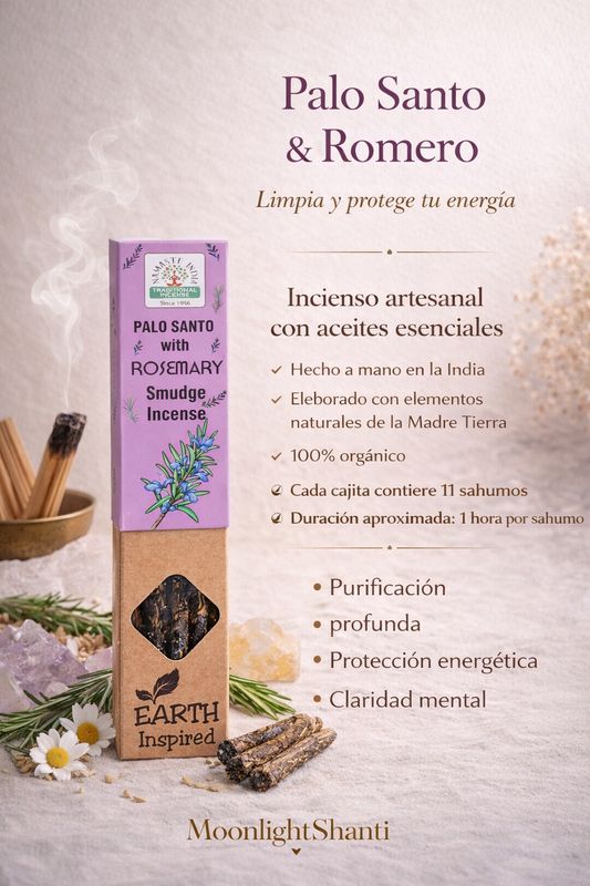 Sahumos palo santo y romero