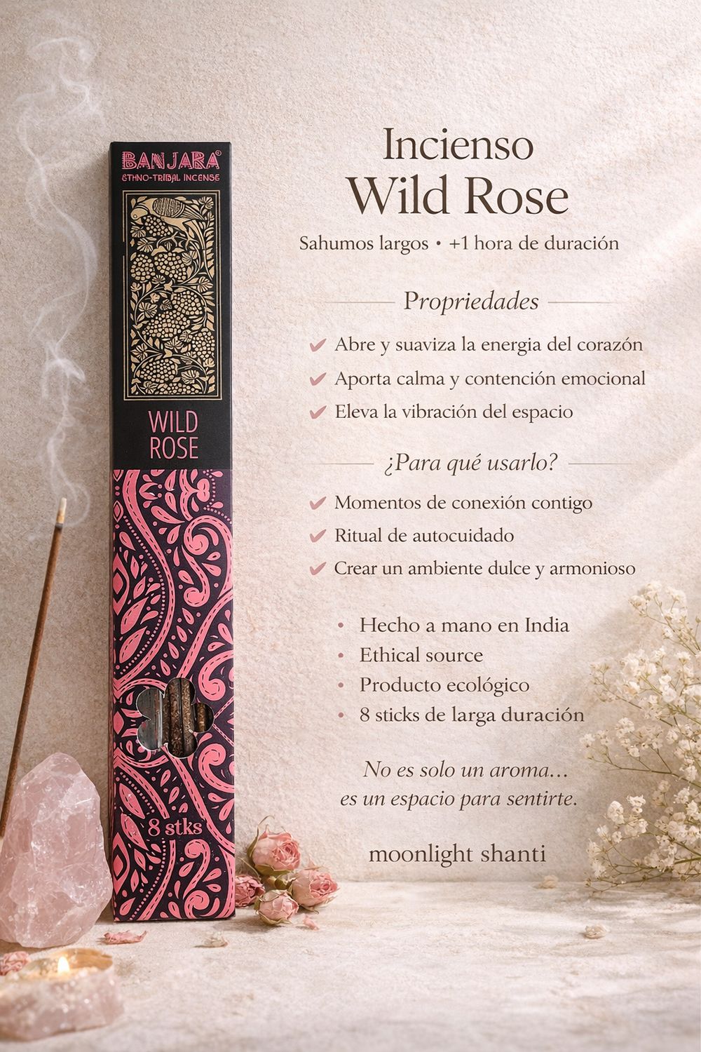 Incienso wild rose extra