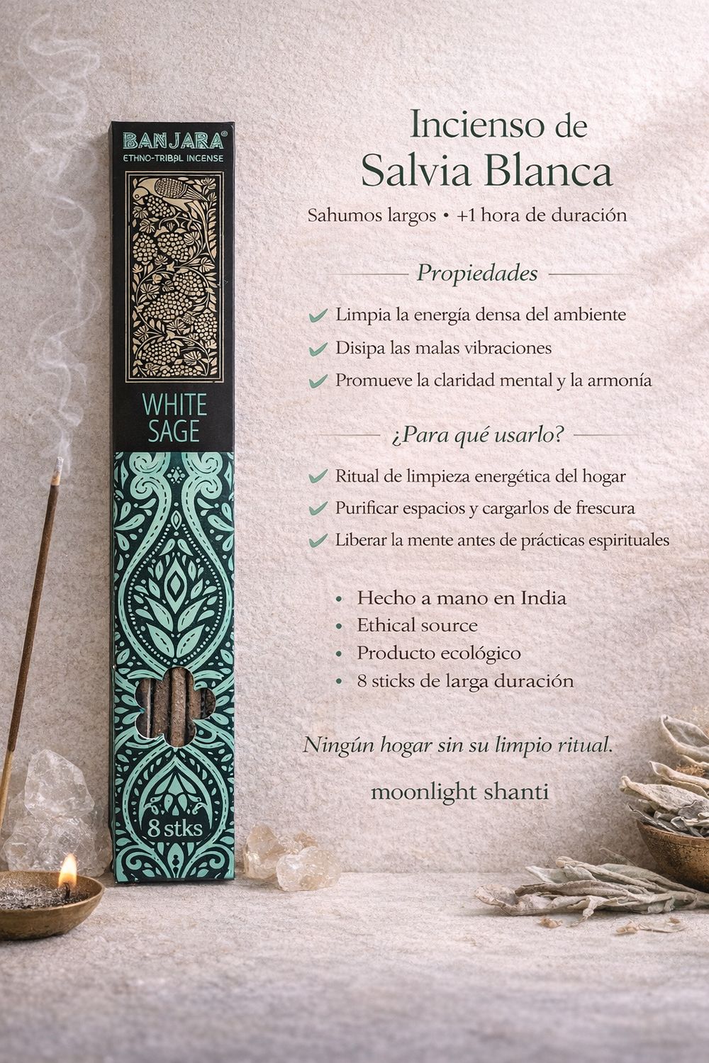 Incienso Salvia blanca