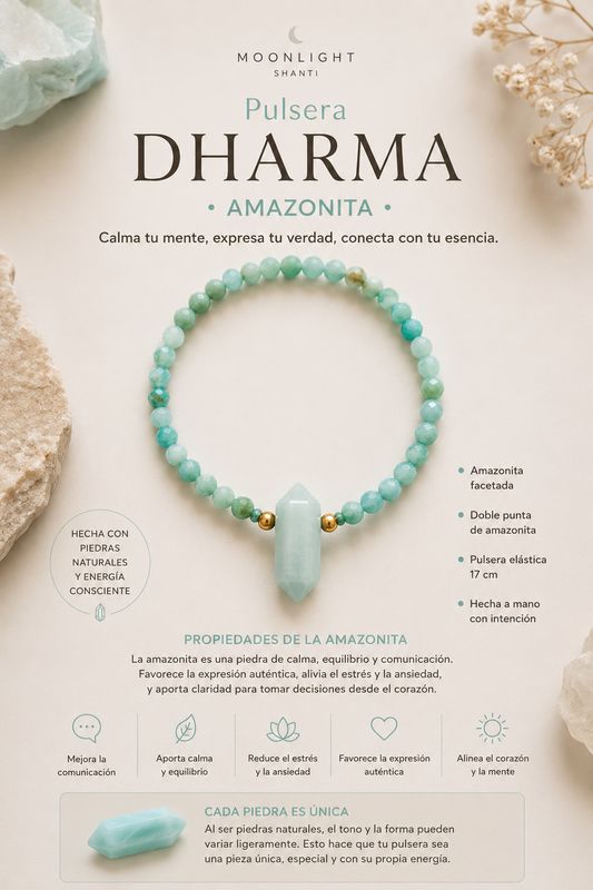 Pulsera dharma amazonita