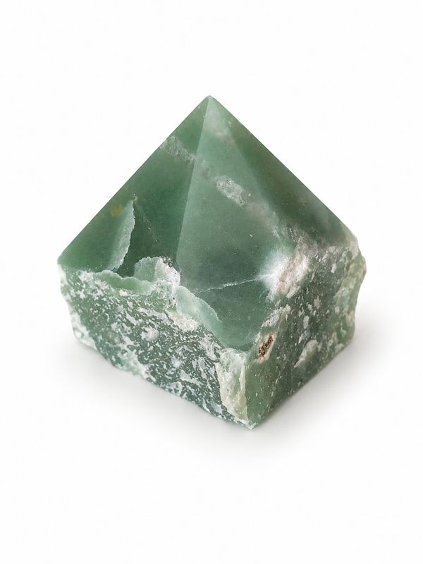 Punta semi pulida cuarzo verde 251g