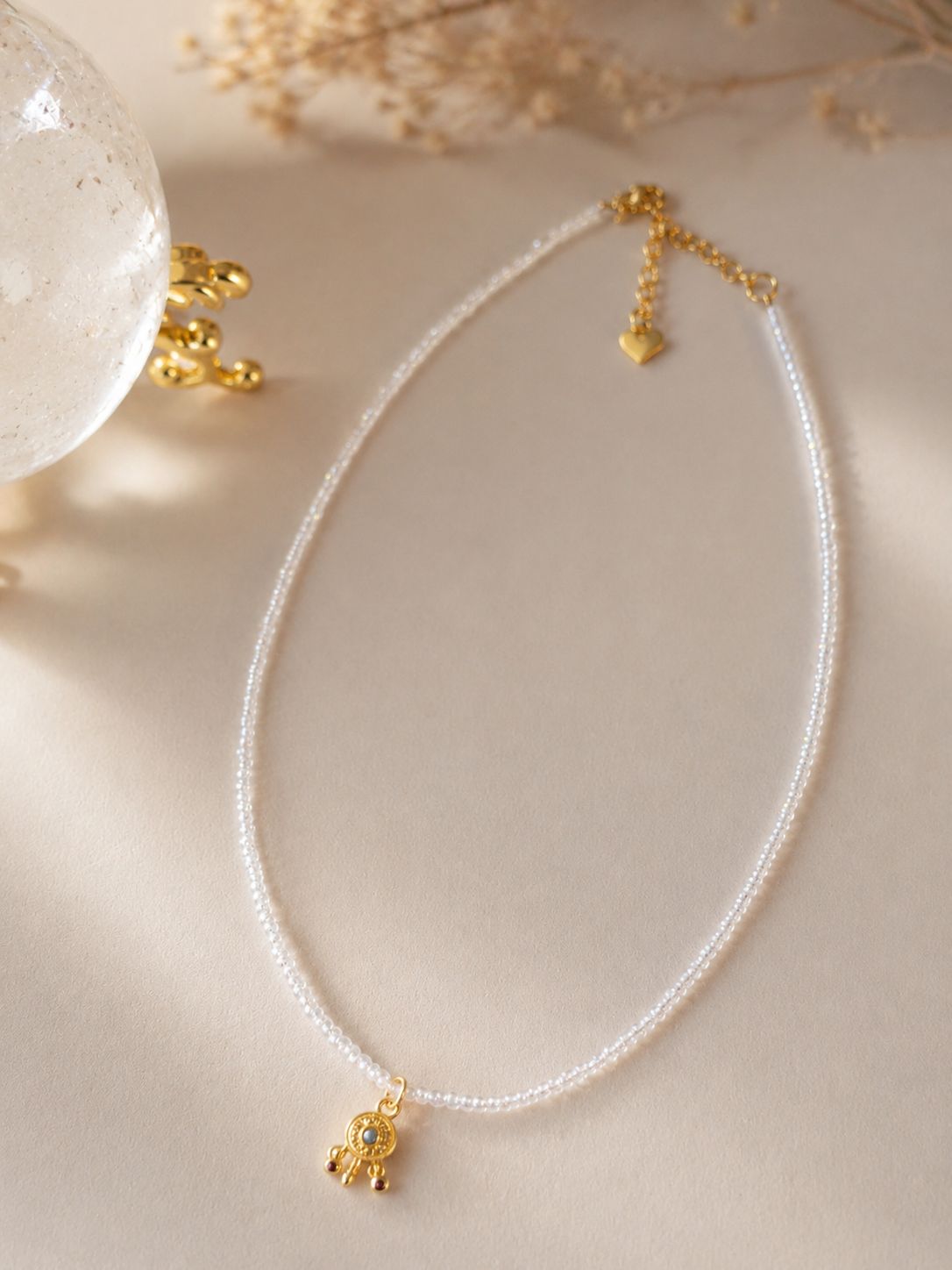 Collar Damaru cuarzo