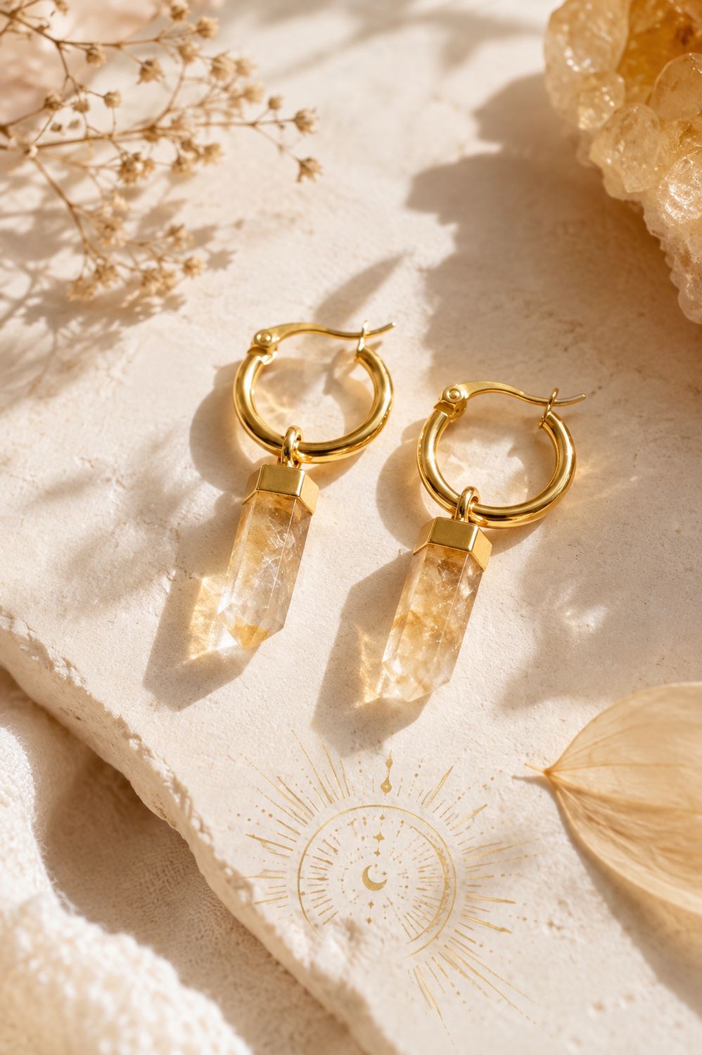 Pendientes citrino Pendientes citrino