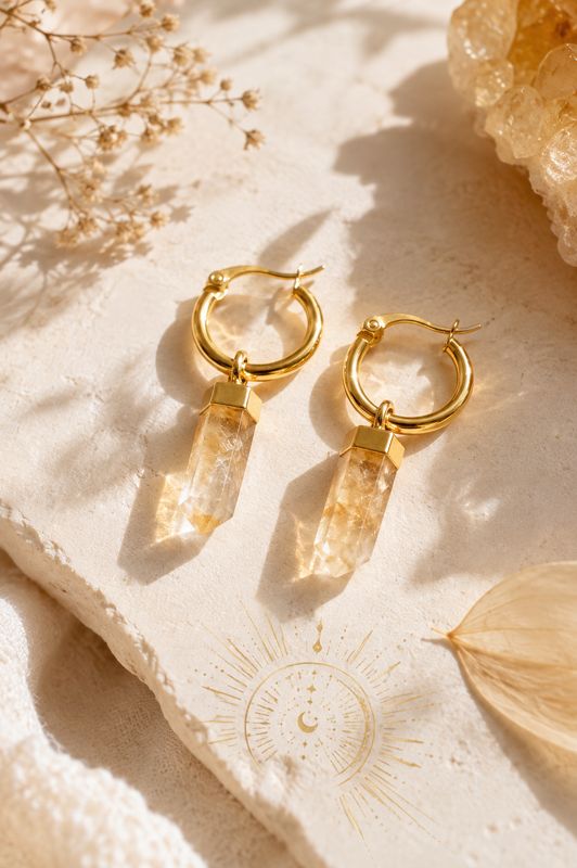 Pendientes citrino Pendientes citrino