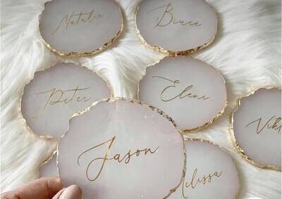 name tag coaster