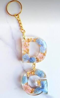 2 letters key chain