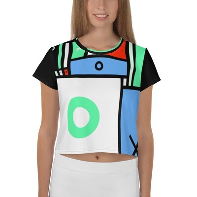 All-Over Print Crop Tee