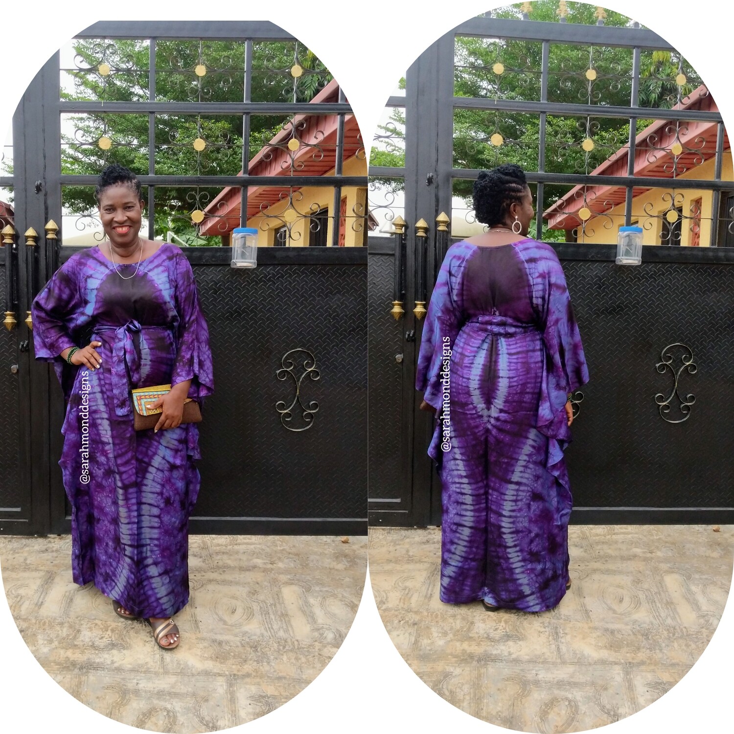 Belinda Waterfall Tye Dye BouBou