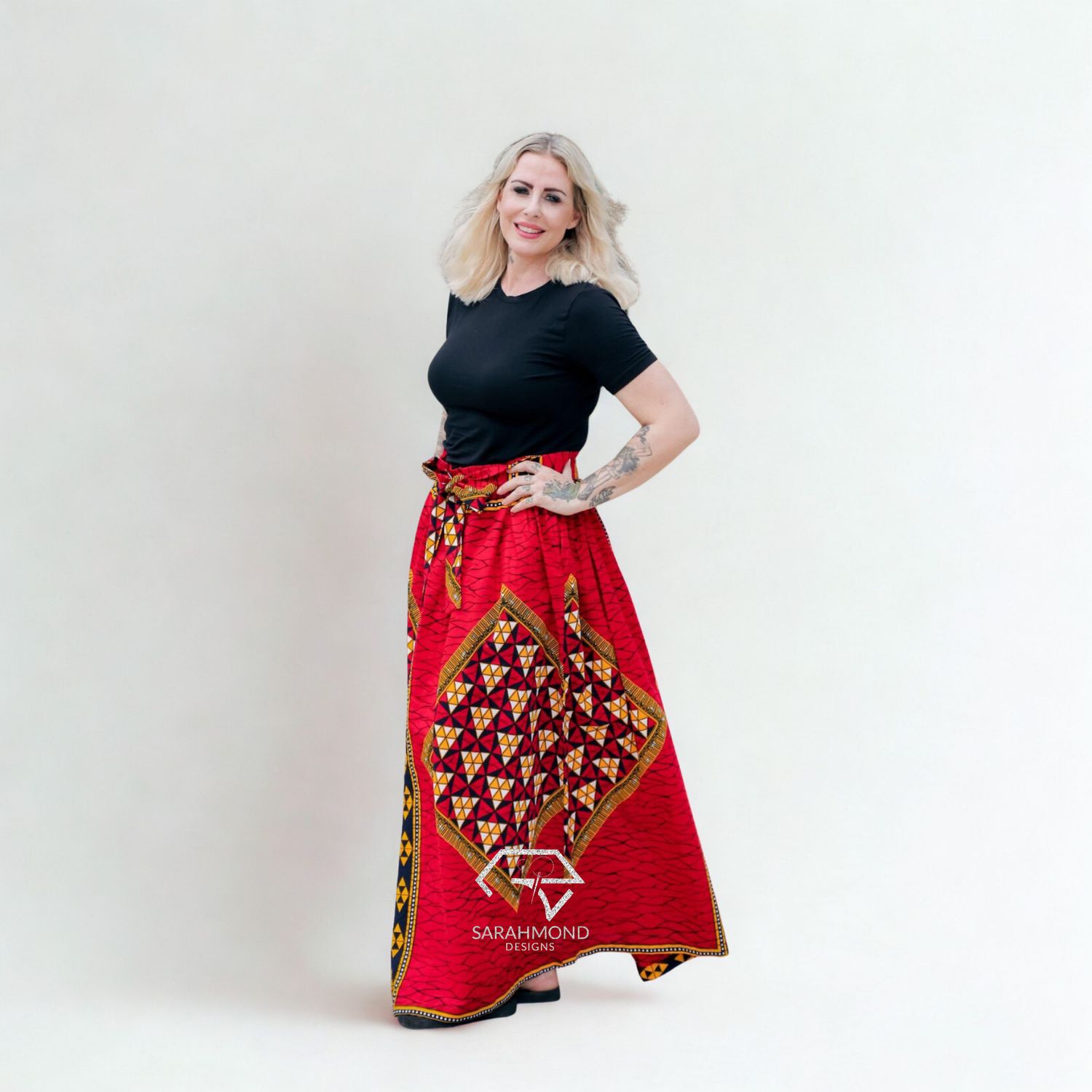 Gwen Maxi African Long Skirt