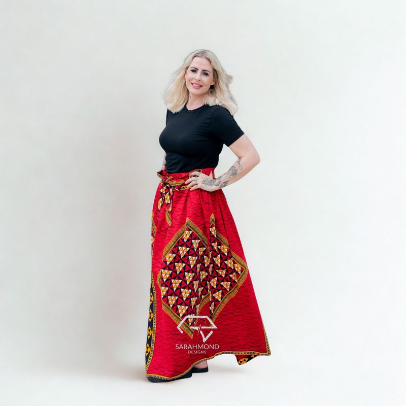 Gwen Maxi African Long Skirt