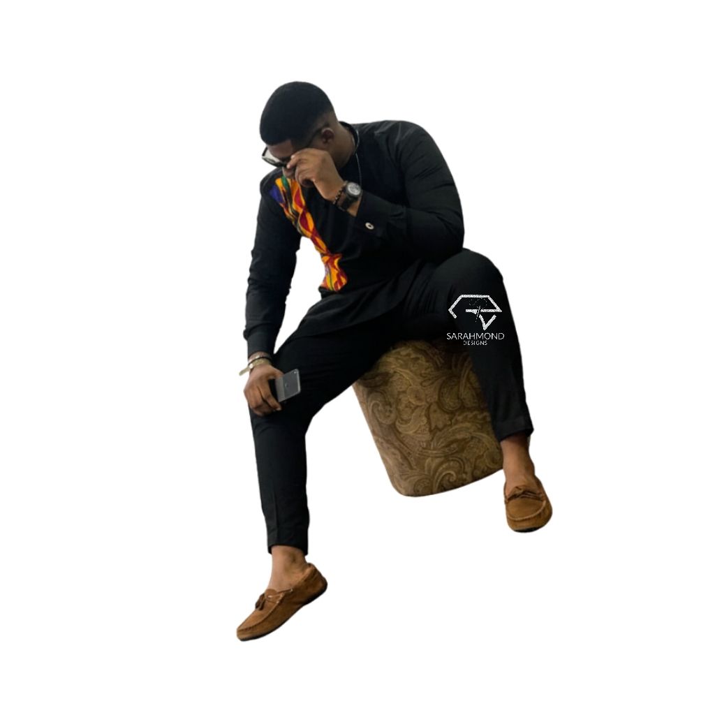 Hugh African Men's Two Piece