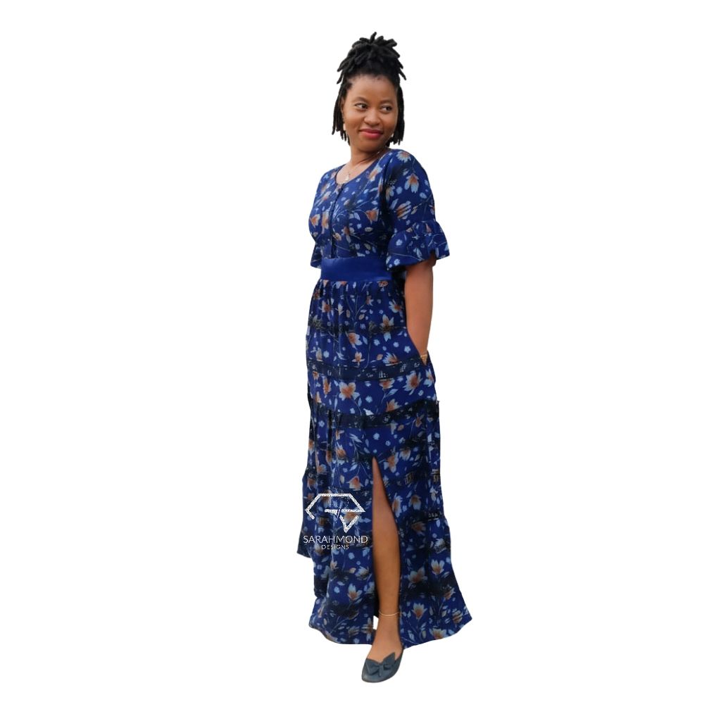 Nila Caribbean Silt Vintage Long Dress