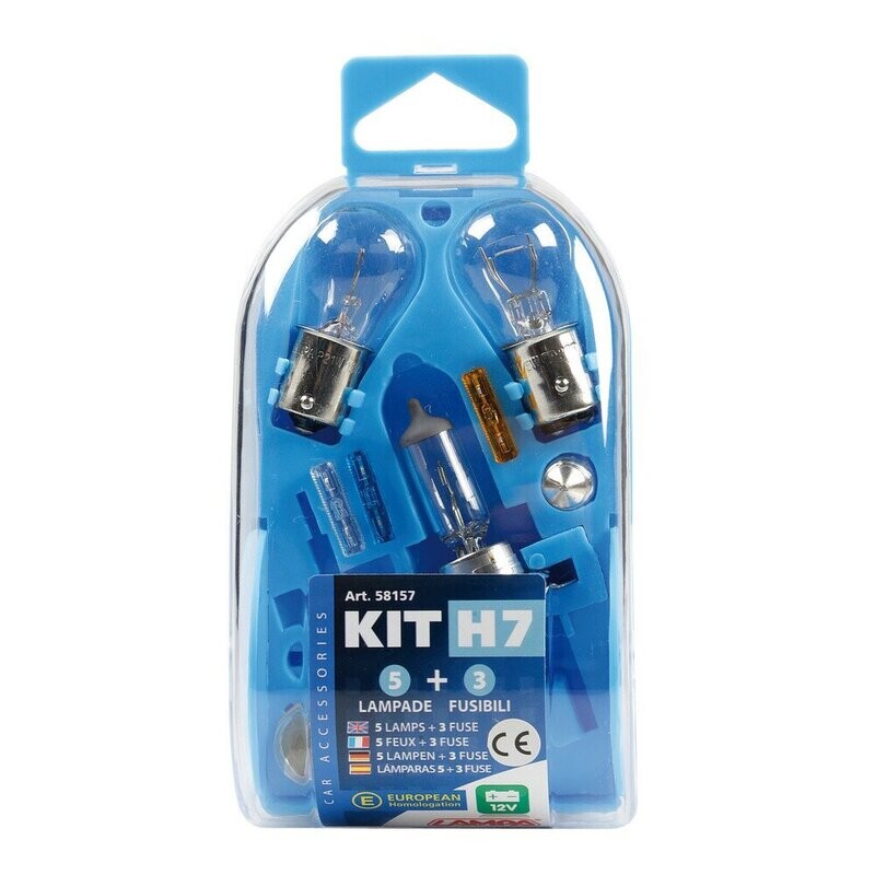 Kit lampade di ricambio 8 pz, alogena H7 - 12V