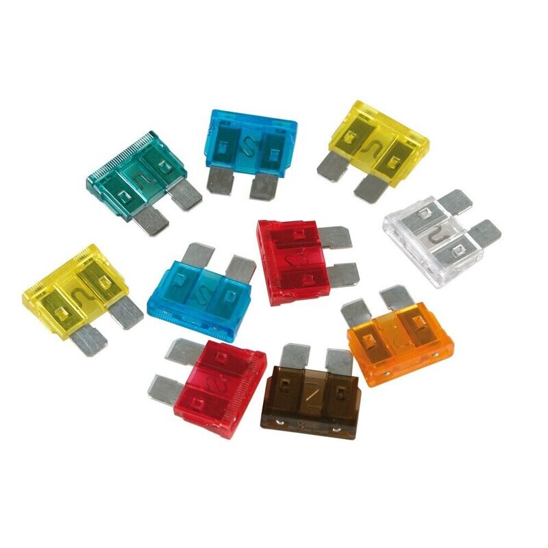 Set 10 fusibili lamellari assortiti, 12/32V